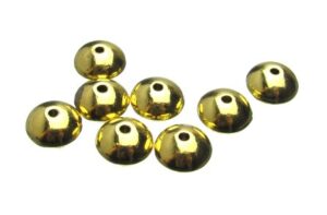Gold Saucer Beads