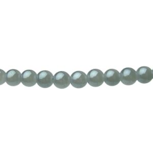 blue glass round beads 8mm