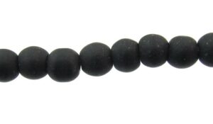matte black glass beads 4mm round