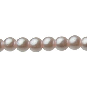 pink 4mm glass pearls