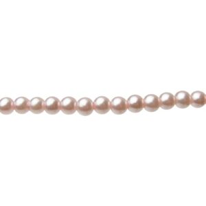 light pink glass pearl 6mm