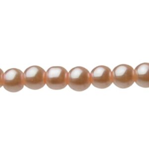 baby pink glass pearls 4mm beads