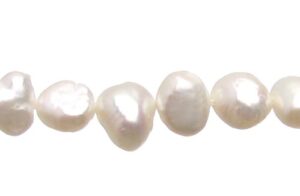 white nugget freshwater pearls 8mm