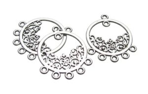 Silver filigree Chandelier Earrings
