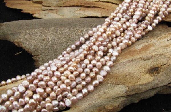 lilac small nugget freshwater pearls