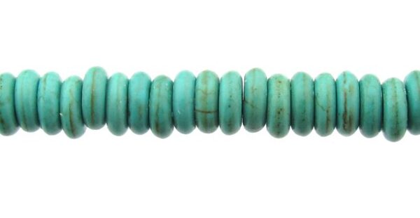 turquoise small rondelle beads