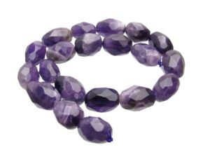 Faceted Amethyst nugget beads