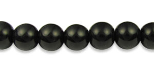 Black Glass 12mm beads