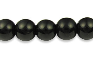 Black Glass 12mm beads