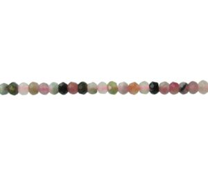tourmaline faceted rondelle tiny gemstone beads