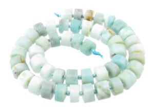 Amazonite gemstone wheel beads