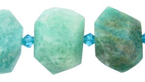 russian amazonite faceted nugget gemstone beads