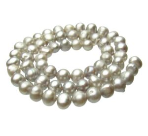 grey freshwater pearls