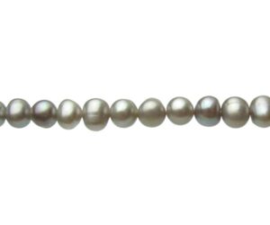 grey freshwater pearls