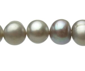 grey freshwater pearls