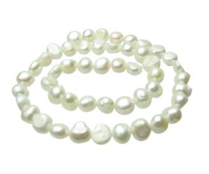 white nugget freshwater pearls