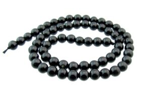 black tourmaline round beads 6mm
