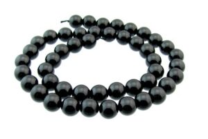 black tourmaline round beads 8mm