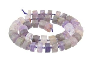 amethyst wheel gemstone beads