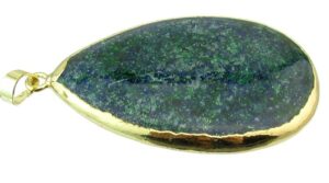 chrysocolla gemstone pendant