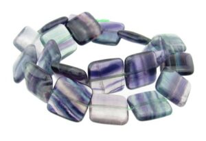 fluorite square gemstone beads
