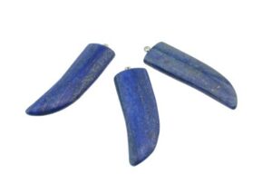 Lapis Lazuli Gemstone Horn Pendant