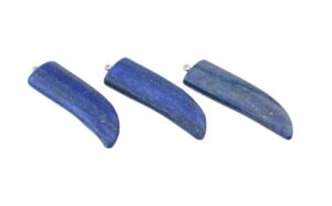 Lapis Lazuli Gemstone Horn Pendant