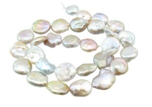 Lilac coin freshwater pearls