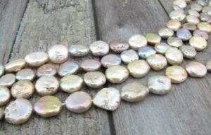 Lilac coin freshwater pearls