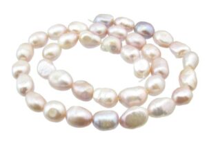 Lilac nugget freshwater pearls