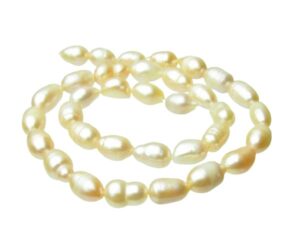 peach rice freshwater pearls