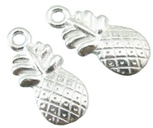 silver pineapple charms