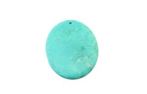 turquoise oval gemstone pendant