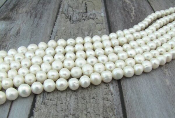 white freshwater potato pearls