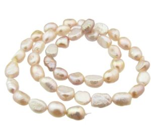 lilac nugget freshwater pearls