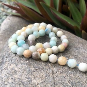 amazonitefacted8mmbeads4 amazonite faceted 8mm gemstone beads