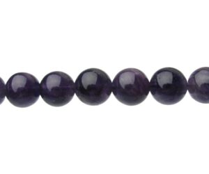 amethyst natural 12mm round gemstone beads