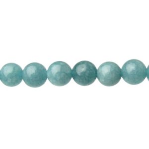 dyed aquamarine gemstone round beads wholesale crystals australia