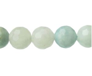 aquamarine faceted round gemstone beads 8mm
