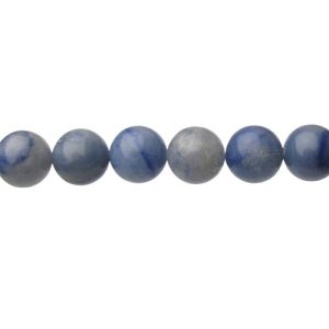 blue aventurine 12mm round gemstone beads