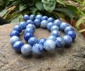 blue aventurine 12mm round gemstone beads