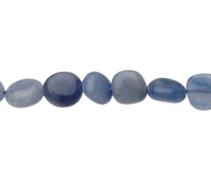 blue aventurine pebble gemstone beads