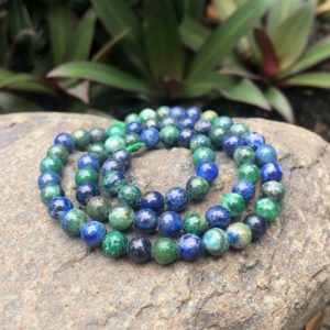 chrysocolla 6mm round gemstone beads