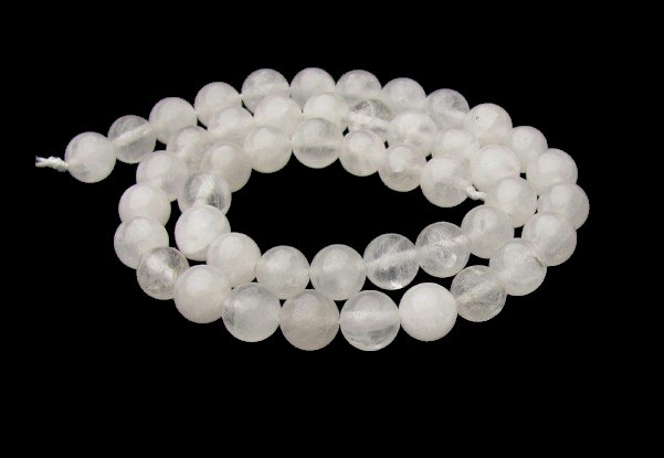 clear quartz 8mm round beads