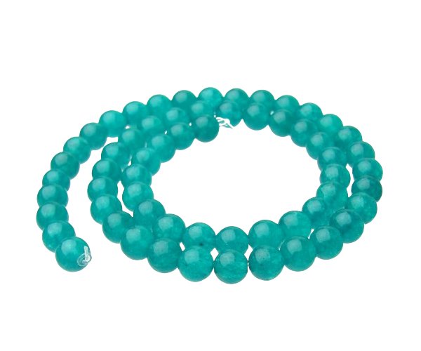 green jade 6mm round gemstone beads