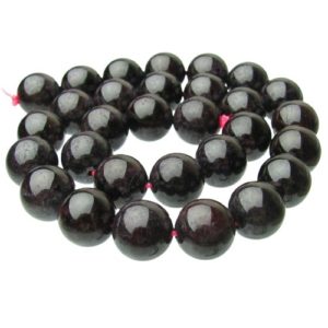 garnet gemstone round beads 12mm