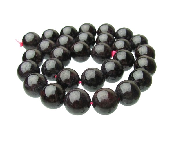 garnet gemstone round beads 12mm