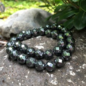 hematite gemstone round beads 12mm