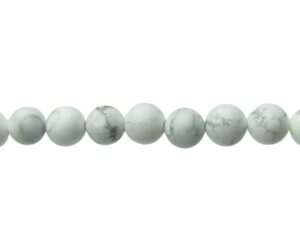 howlite 8mm round gemstone beads natural australia