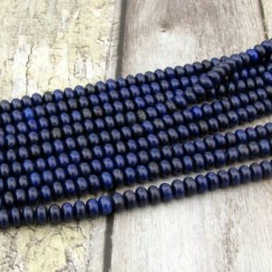 lapis lazuli rondelle beads 6mm